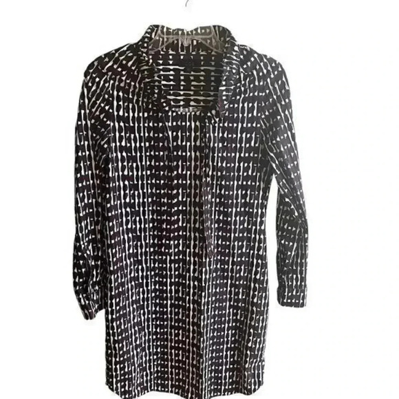 COS Printed Dress With Neck Tie - Picture 6 of 13